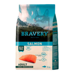 Bravery Dog Adult Large/Medium Breed Salmon 4 KG