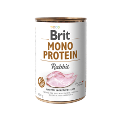 BRIT DOG MONO PROTEIN RABBIT LATA 400 GR