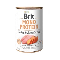 BRIT DOG MONO PROTEIN TURKEY & SWEET POTATO LATA 400 GR