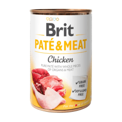BRIT DOG PATE&MEAT CHICKEN LATA 400GR