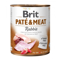 BRIT DOG PATE&MEAT RABBIT LATA 800 G