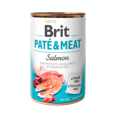 BRIT DOG PATE&MEAT SALMON LATA 800 GR.