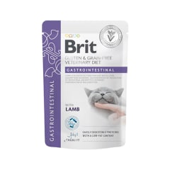 BRIT GRAIN FREE VET DIETS CAT GASTROINTESTINAL FILLETS IN GRAVY POUCH 85 G