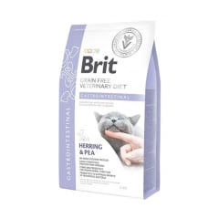 BRIT GRAIN FREE VET DIETS CAT GASTROINTESTINAL HERRING & PEA 2KG