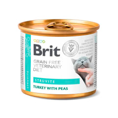 BRIT GRAIN FREE VET DIETS CAT STRUVITE TURKEY WITH PEAS LATA 200GR
