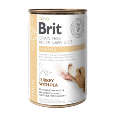 BRIT GRAIN FREE VET DIETS DOG HEPATIC LATA 400 GR