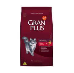 GRANPLUS GATO ADULTO CASTRADO CARNE Y ARROZ 3 KG