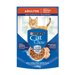 CAT CHOW ADULTO POLLO POUCH 85Gr