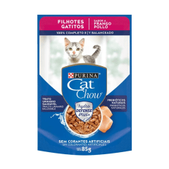 CAT CHOW GATITOS POLLO POUCH 85Gr