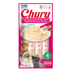 CHURU CAT TUNA/SHRIMP X4 UND 14 GR - 56 GR