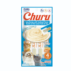 CHURU CAT TUNA/SEAFOOD X4 UND 14 GR - 56 GR