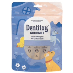 DENTITOY GOURMET PECHUGA DE PATO Y GANADO VACUNO 4 UNI