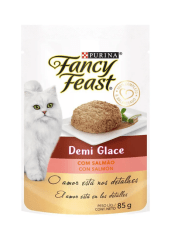 FANCY FEAST GATO DEMI GLACE SALMÓN POUCH 85GR