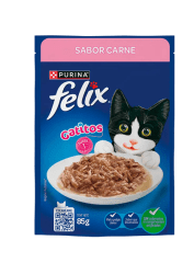 FELIX GATITOS CARNE POUCH 85Gr