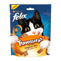 FELIX TRAVESURAS ORIGINAL MIX POLLO/HIGADO/PAVO 60Gr