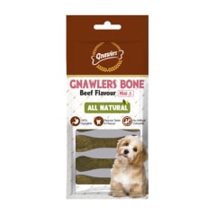 GNAWLERS BONE 3 BEEF FLAVOR SMALL 6 UNI 108 GR