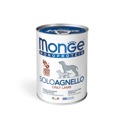 MONGE CANINE ADULTO MONOPROTEIN CORDERO LATA 400GR