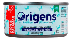 ORIGENS GATO ADULTO ATUN & CALAMAR LATA 85 Gr