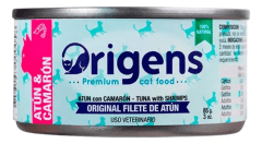 ORIGENS GATO ADULTO ATUN & CAMARON LATA 85 Gr