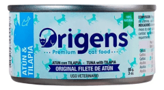 ORIGENS GATO ADULTO ATUN & TILAPIA LATA 85 Gr