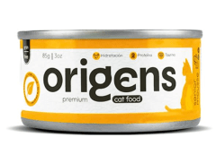 ORIGENS GATO MOUSSE DE ATUN CON ALGAS Y CURCUMA LATA 85 GR