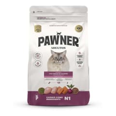 PAWNER GATO ADULTO POLLO Y SALMON 1 KG