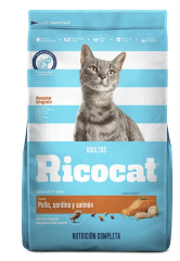 RICOCAT ADULTO POLLO/SARDINA/SALMON 1Kg