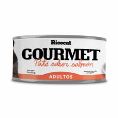 RICOCAT GOURMET ADULTO PATE CON SALMON LATA 85Gr