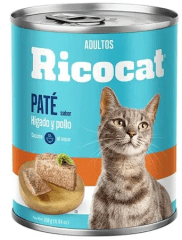 RICOCAT PATE HIGADO Y POLLO LATA 330 GR