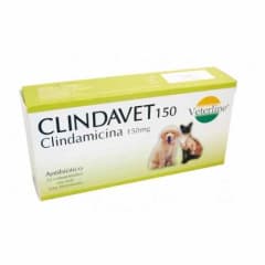 VETERLINE ANTIBIÓTICO CLINDAVET/CLINDAMICINA 150MG X1 TAB