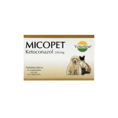 VETERLINE ANTIMICÓTICO MICOPET/KETOCONAZOL 200 MG 1 TAB