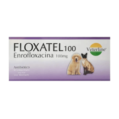 VETERLINE FLOXATEL 100MG X1 COMPRIMIDO