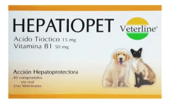 VETERLINE PROTECTOR HEPÁTICO HEPATIOPET 1 TAB