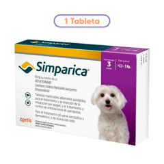 ZOETIS PERRO SIMPARICA 2.5-5 Kg X 1 TAB