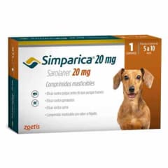ZOETIS PERRO SIMPARICA 5-10 Kg X 1 TAB
