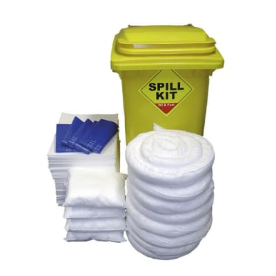 COTIZAR 240 Litre Oil Absorbent Spill Kit in Bin