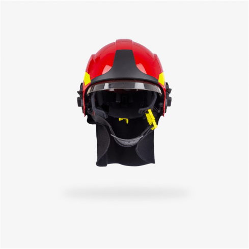 CASCO ESTRUCTURAL VULCAN NEO MnO. NEGRO CON GAFAS TRANSPARENTE CON VISOR DORADO (188081108610) (4 Unidades)3