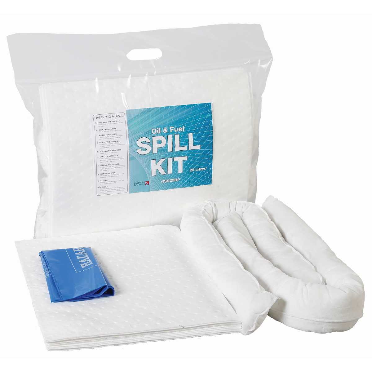 COTIZAR 20 Litre Oil Absorbent Spill Kit