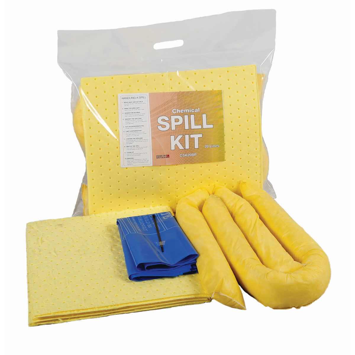 COTIZAR 20 Litre Chemical Absorbent Spill Kit
