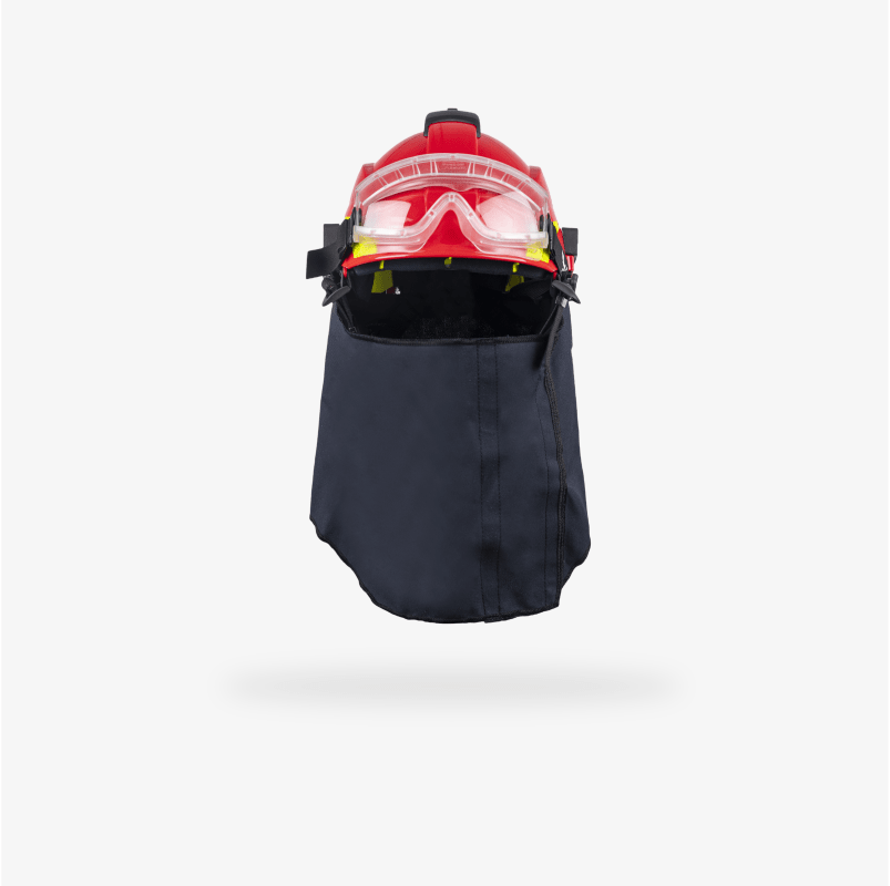 CASCO FORESTAL Y RESCATE TÉCNICO TYTAN NEO ROJO CON GAFAS FHR TRANSPARENTE CON CUBRENUCA (189021750820) (4 Unidades)