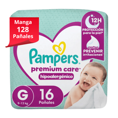 Manga 8 Pampers Premium Care Talla G 16 un.1