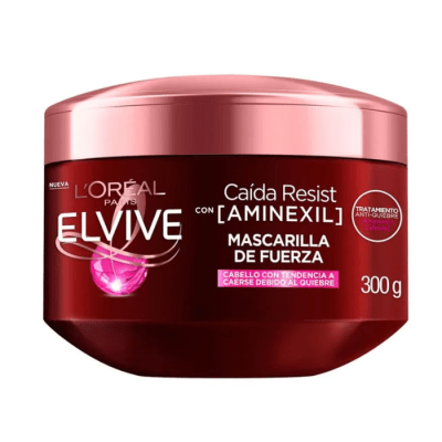 Mascarilla Capilar Elvive Aminexil Anti-caída 300 g.