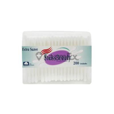 Varitas de Algodón Swiss Beauty Extra Suaves 200 un.
