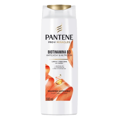 Shampoo Pantene Biotinamina B3 Anticaída & Nutrición 300 ml.1