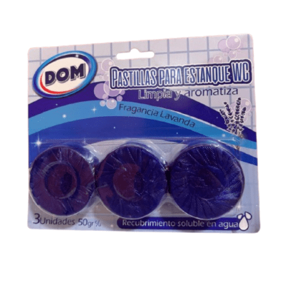 Pastillas para estanque Aroma lavanda Dom  3 u1