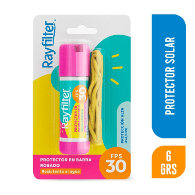 Protector Solar en Barra 30 FPS Rayfilter Rosado 6 g