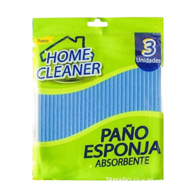 Paño Esponja Absorbente Home Cleaner 3 u.1