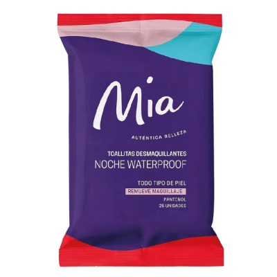 Toallitas Desmaquillantes Mia Noche Waterproof 25 un.