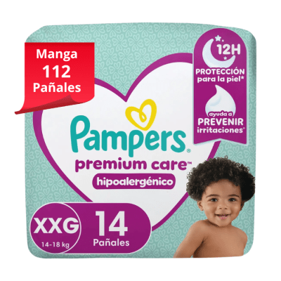 Manga 8 Pampers Premium Care Talla XXG 14 un.1