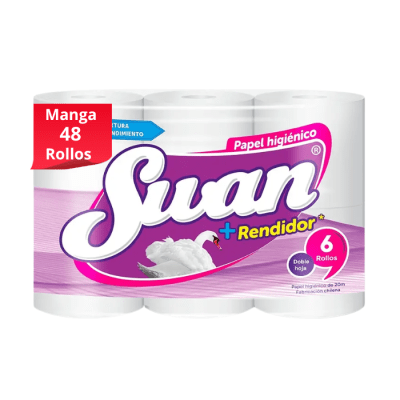 Manga Papel Higiénico Swan Doblemente Blanco 20 mt 48 Rollos.1